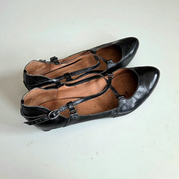 Office London black leather shoes. - Picture 2 of 9